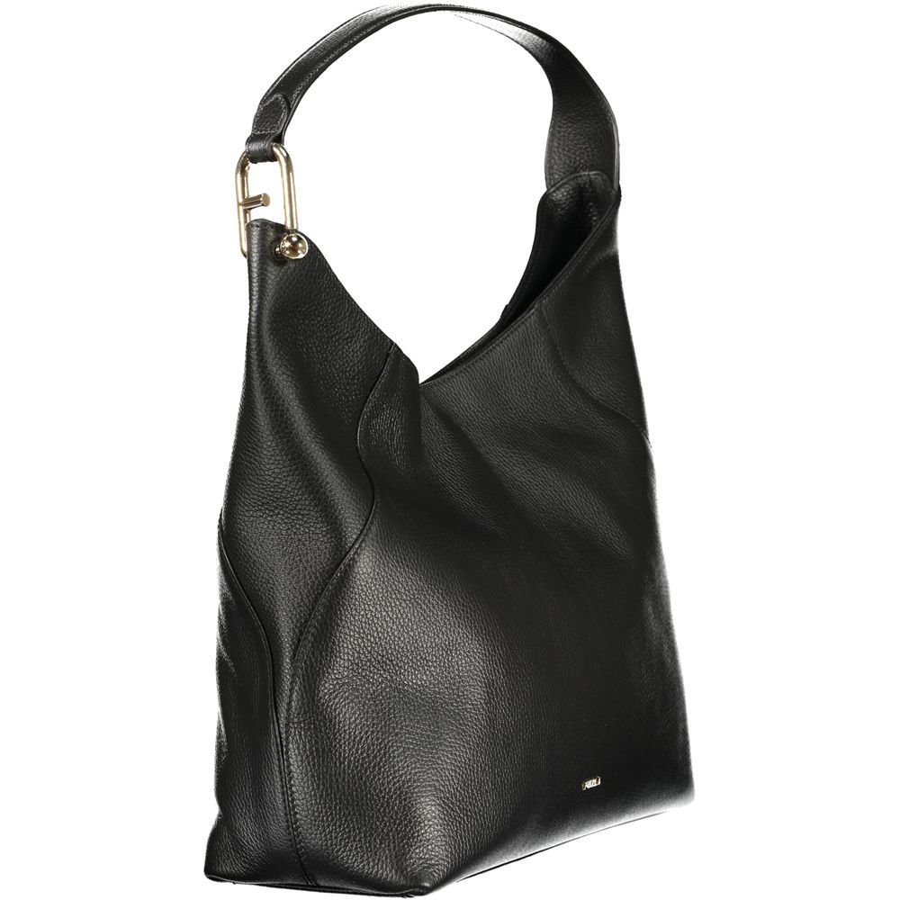Furla Black Leather Lara Shoulder Bag