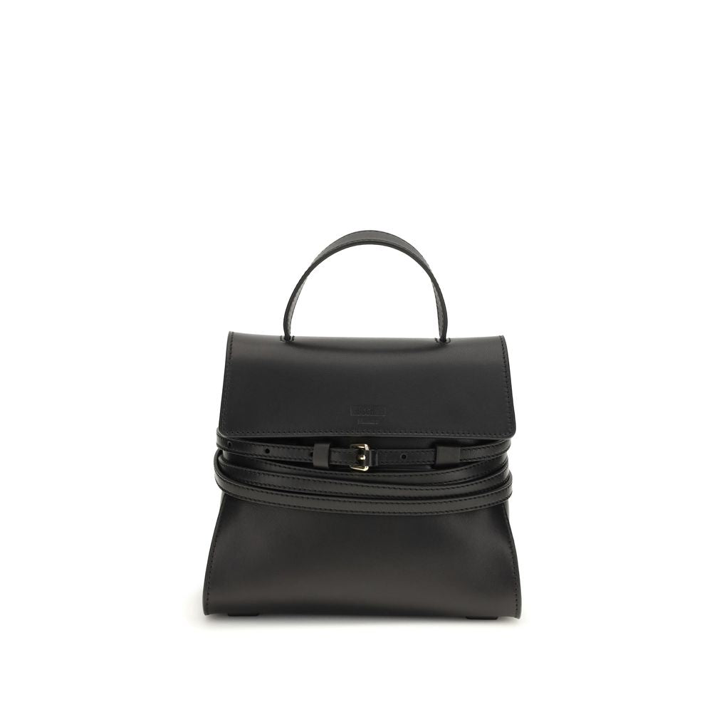 Moschino Black Calf Leather Handbag