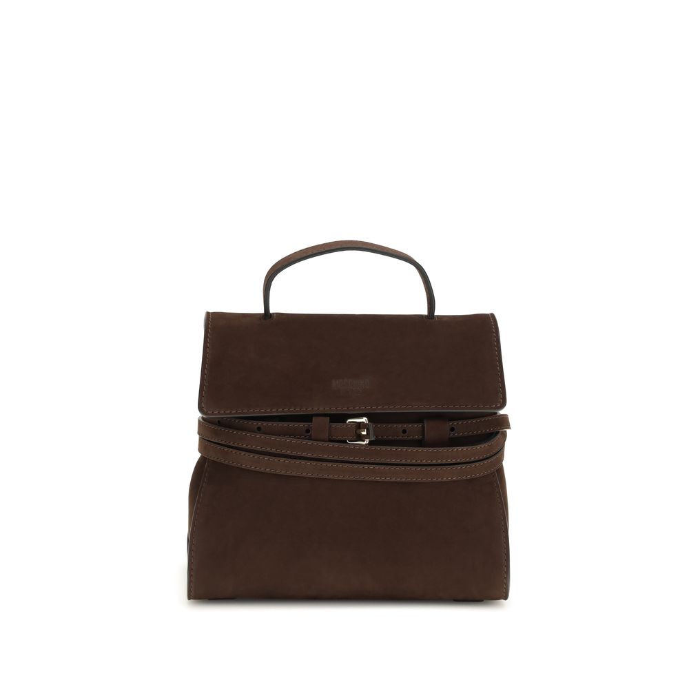 Moschino Brown Calf Leather Handbag
