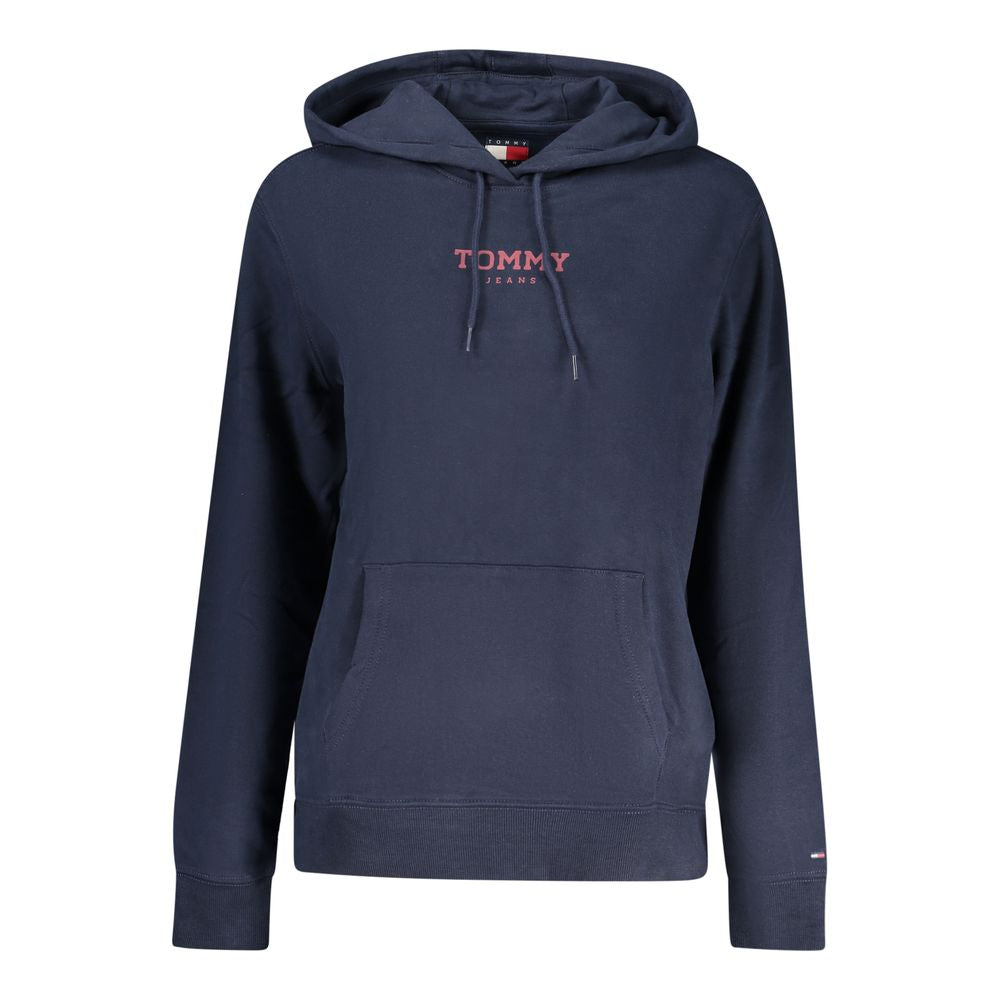 Tommy Hilfiger Cotton Hooded Sweatshirt in Blue