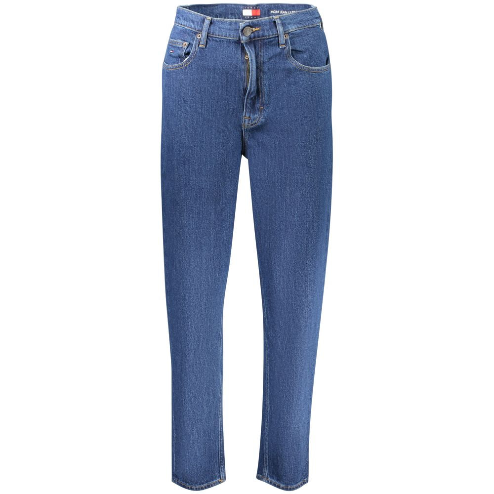 Tommy Hilfiger Blue High-Waisted Tapered Jeans