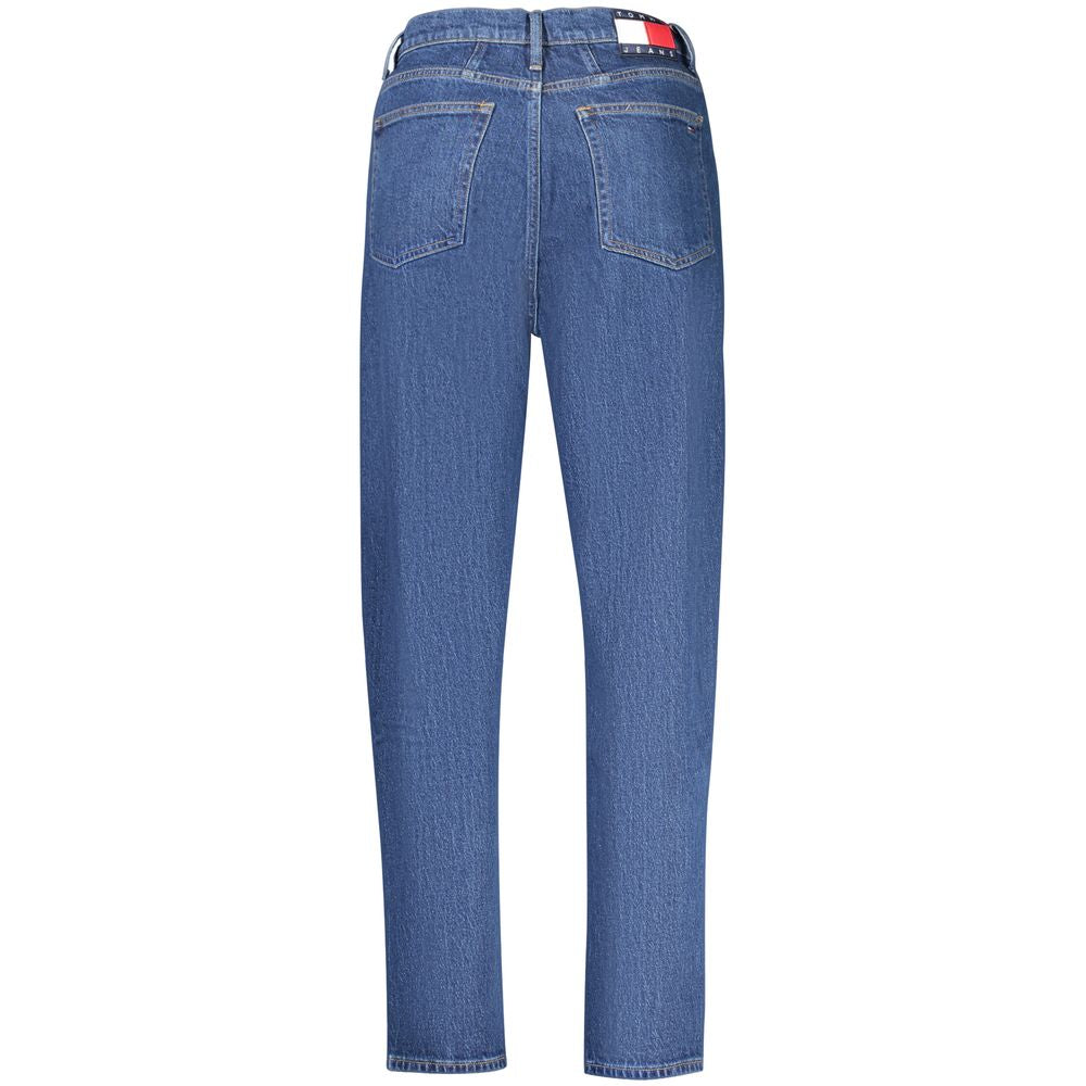 Tommy Hilfiger Blue High-Waisted Tapered Jeans