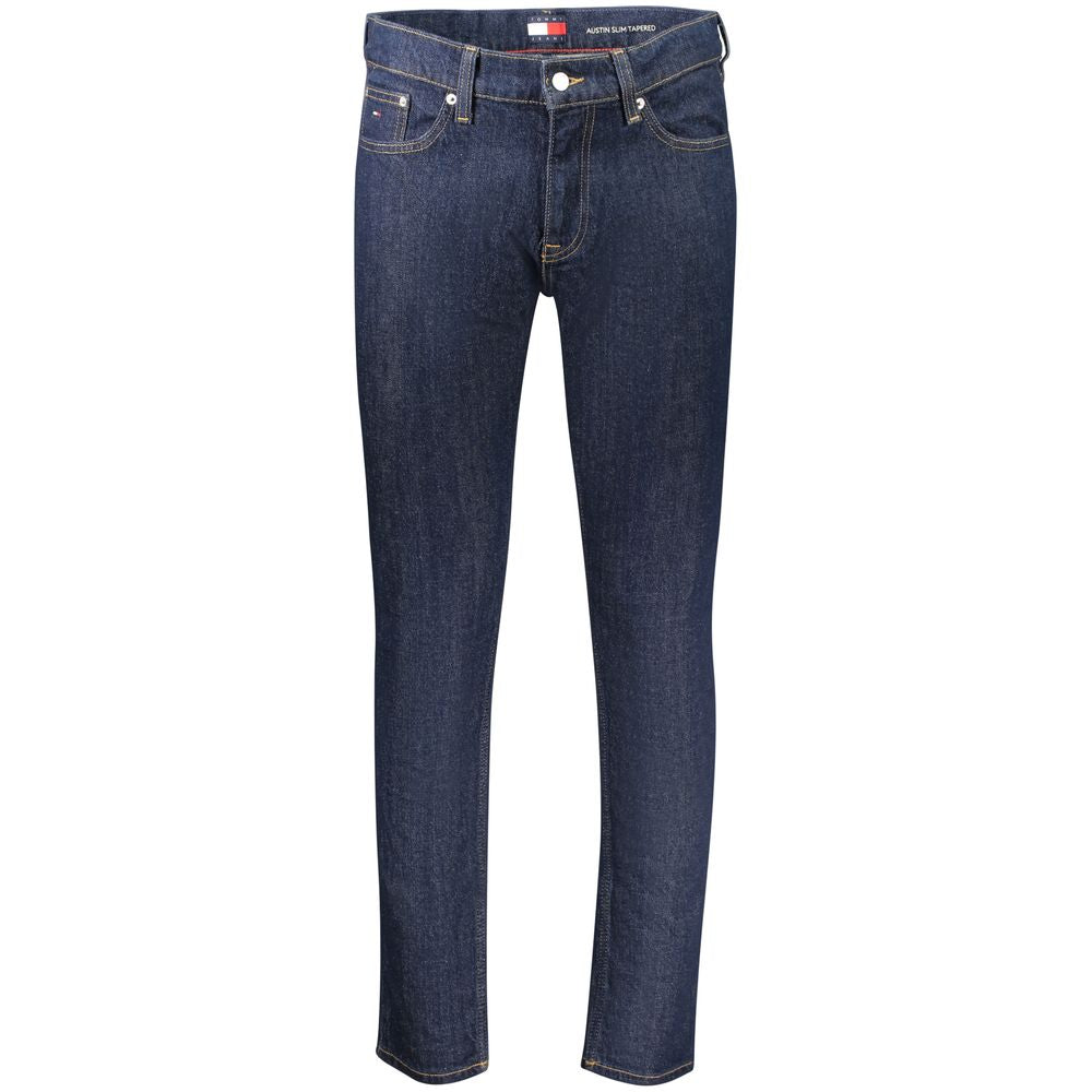 Tommy Hilfiger Blue Cotton Slim Tapered Jeans