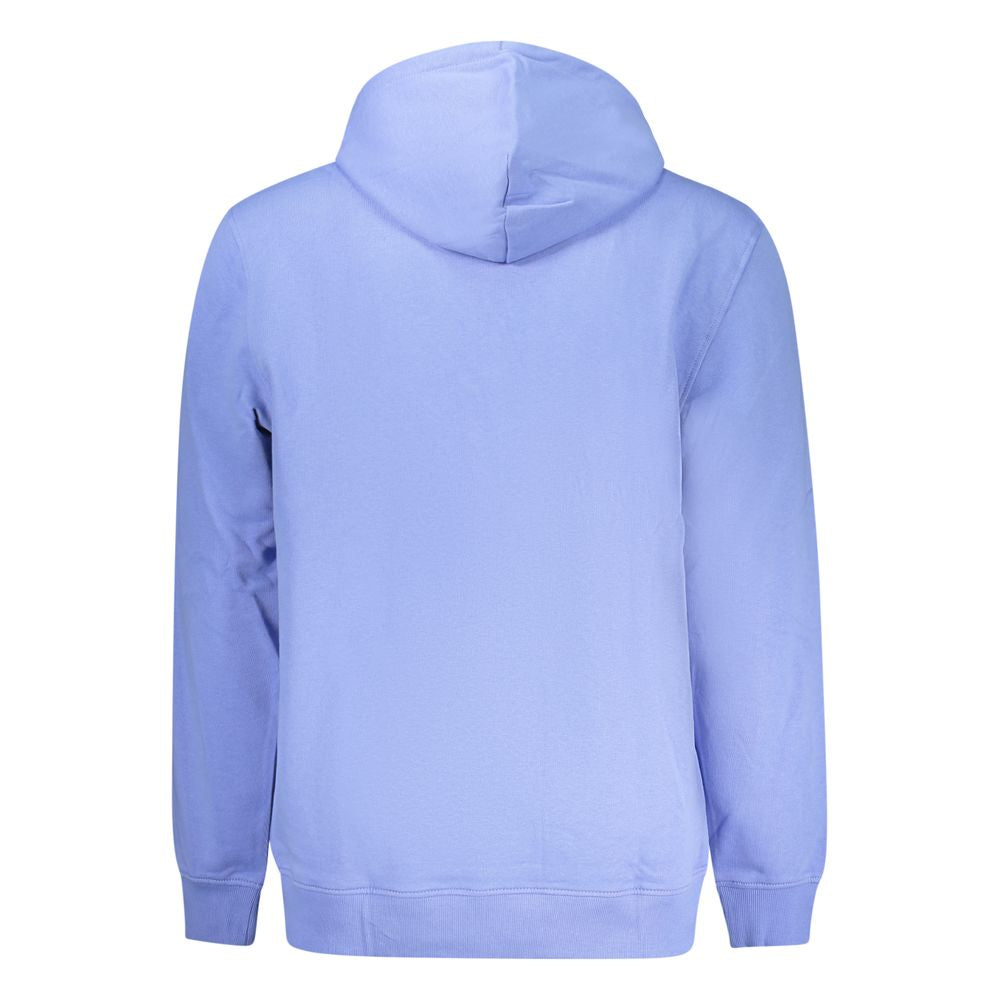 Tommy Hilfiger Blue Cotton Hooded Sweatshirt