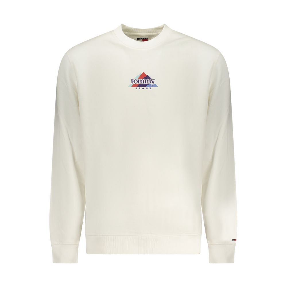 Tommy Hilfiger White Cotton Hooded Sweatshirt