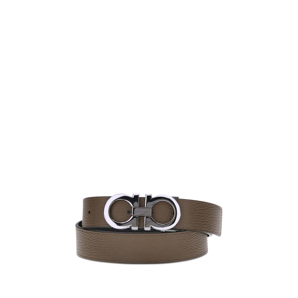 Ferragamo Brown Calf Leather Regular Belt