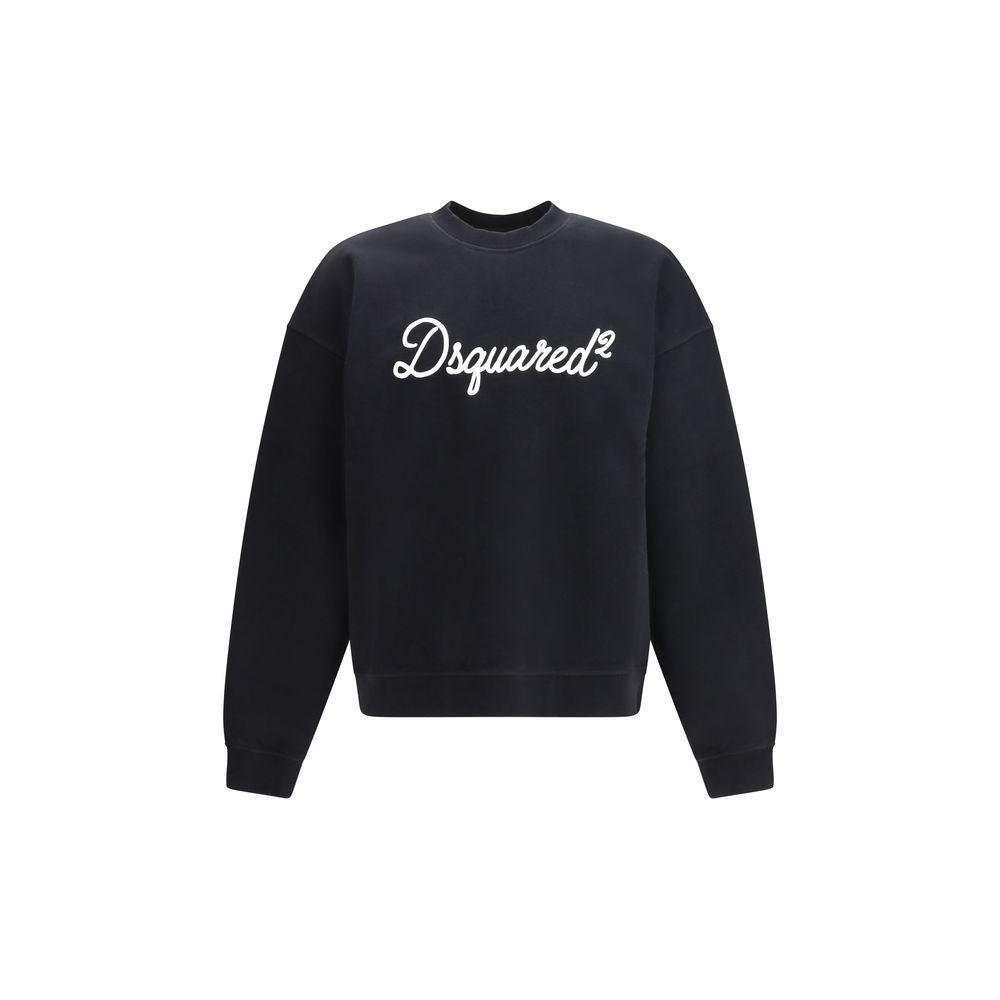 Dsquared2 Black Cotton Sweatshirt