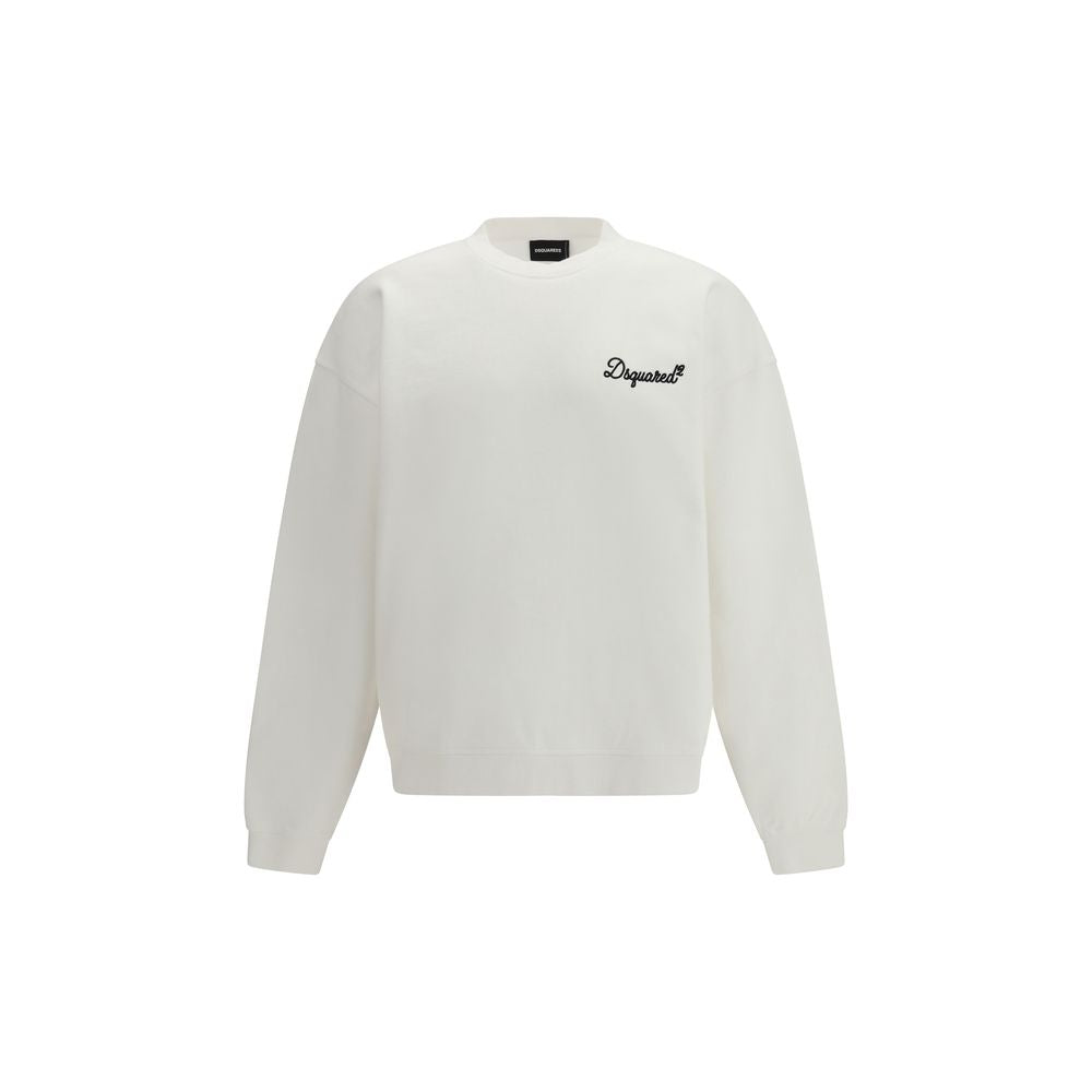 Dsquared2 White Cotton Sweatshirt