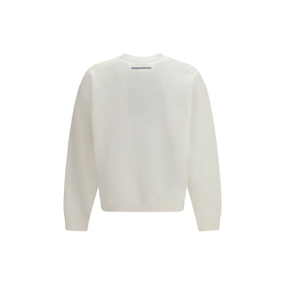 Dsquared2 White Cotton Sweatshirt
