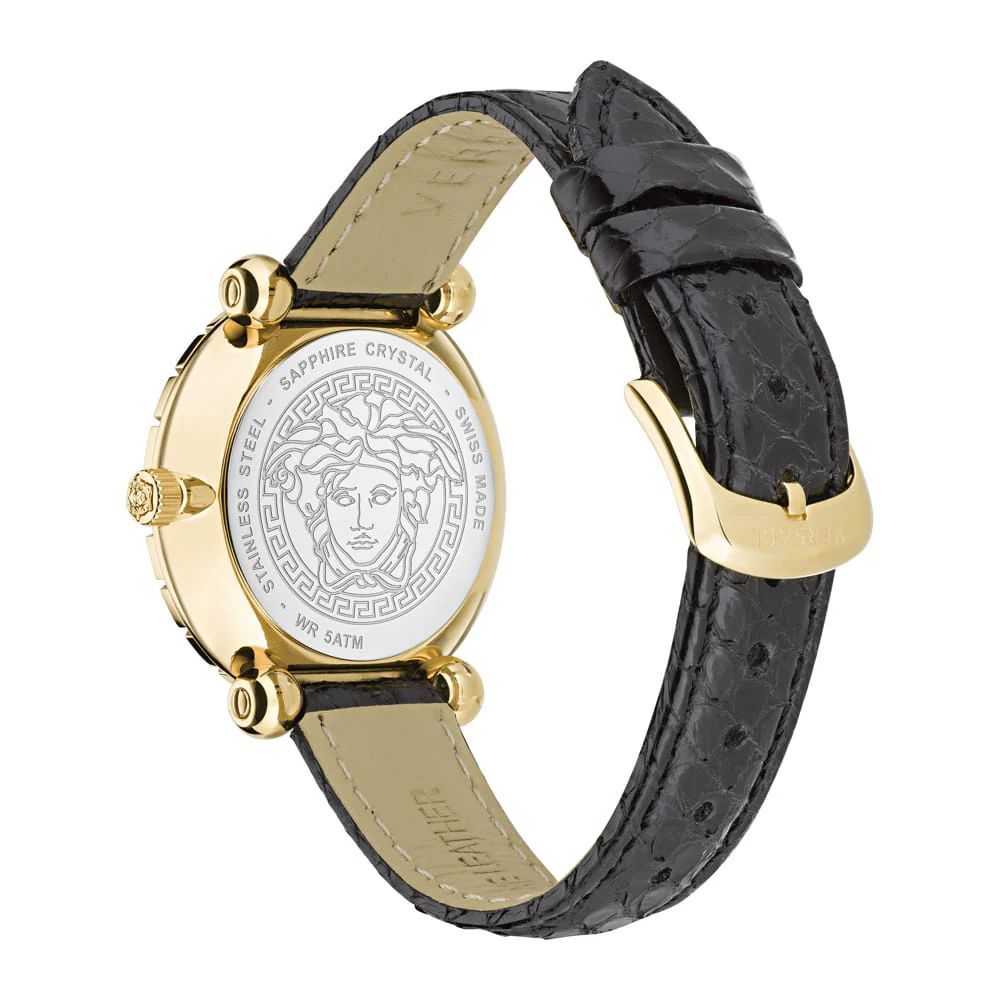Black Fur Dress Watch