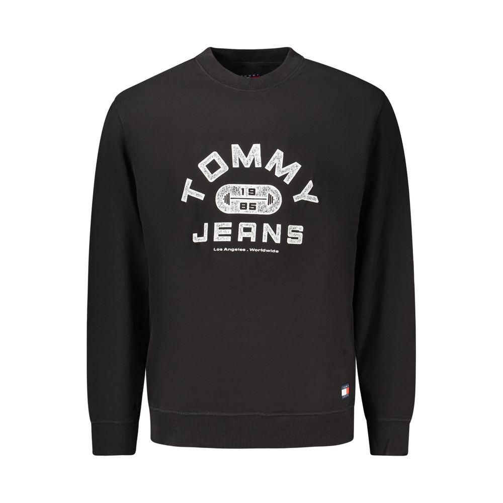 Tommy Hilfiger Black Regenerative Cotton Crew Sweatshirt