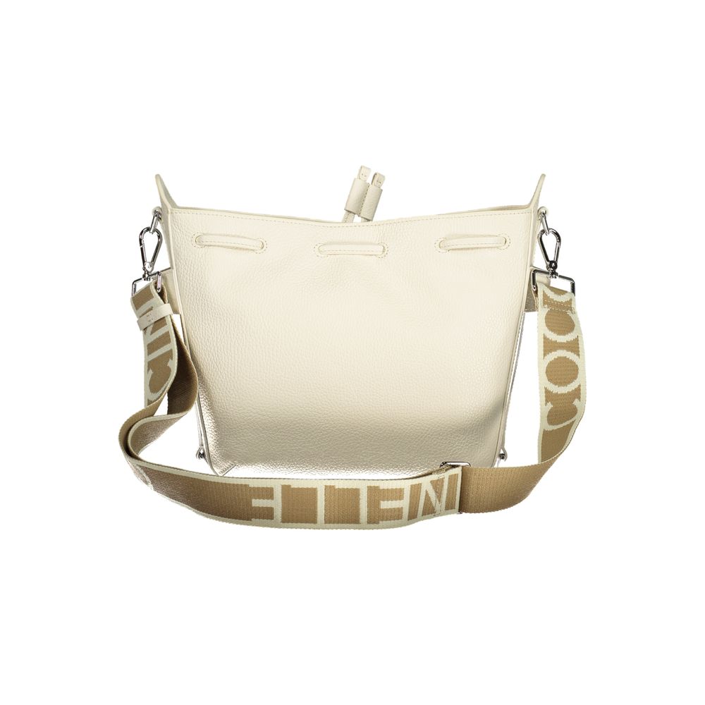 Coccinelle White Leather Gretel Ribbon Bag