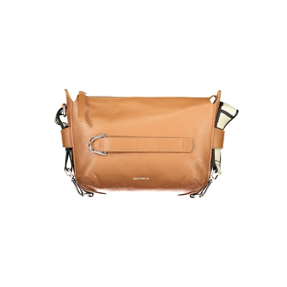 Coccinelle Brown Leather Gretel Ribbon Bag