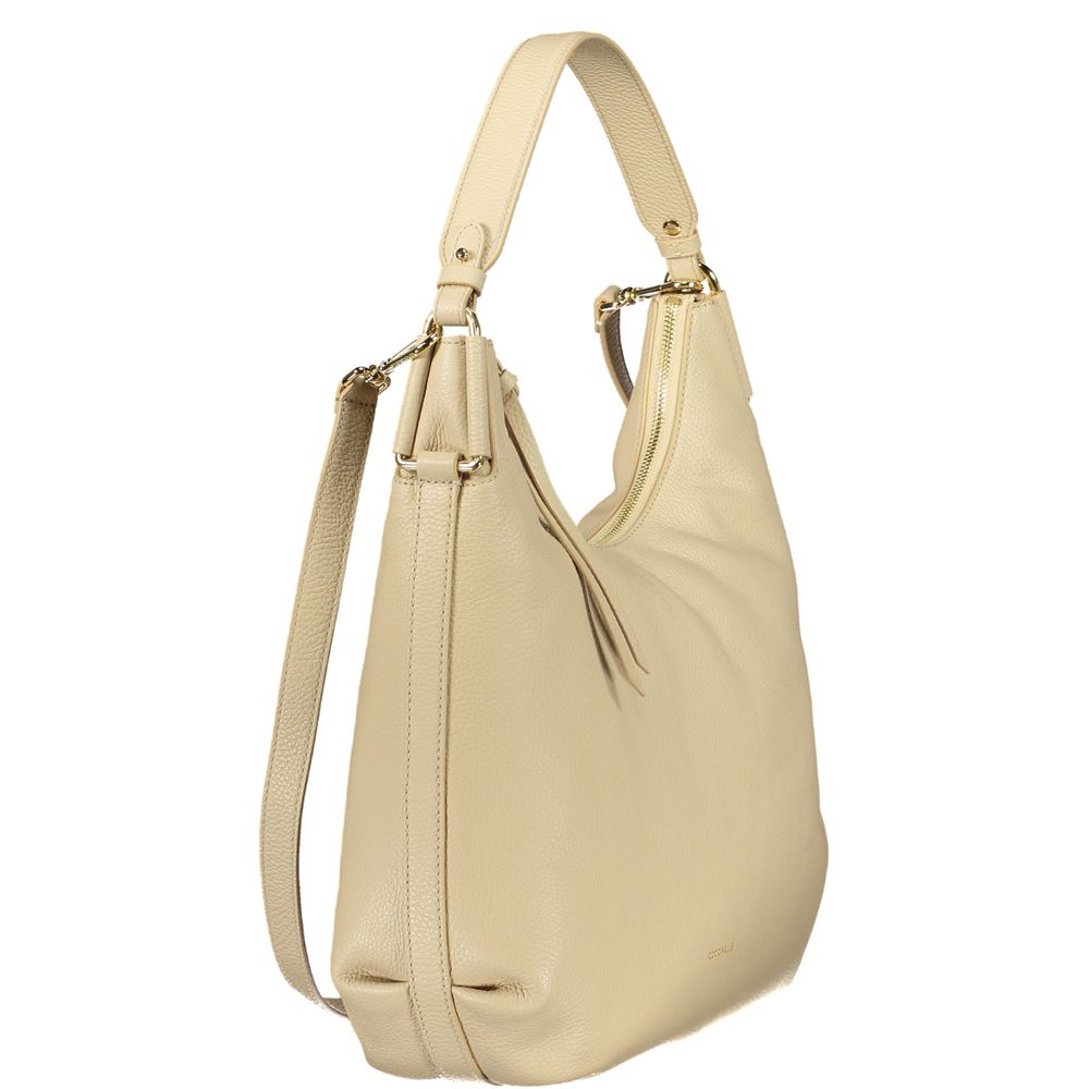 Coccinelle Beige Leather Rebekka Bag