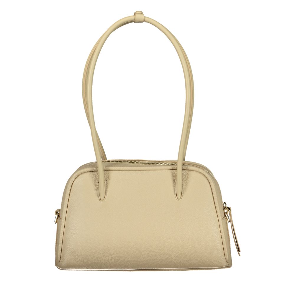 Coccinelle Beige Leather Lepaki Bag