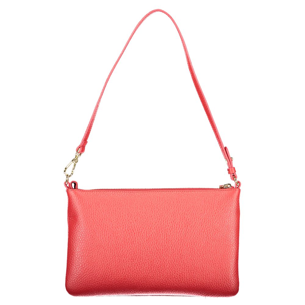 Coccinelle Red Leather C-Easy Shoulder Bag