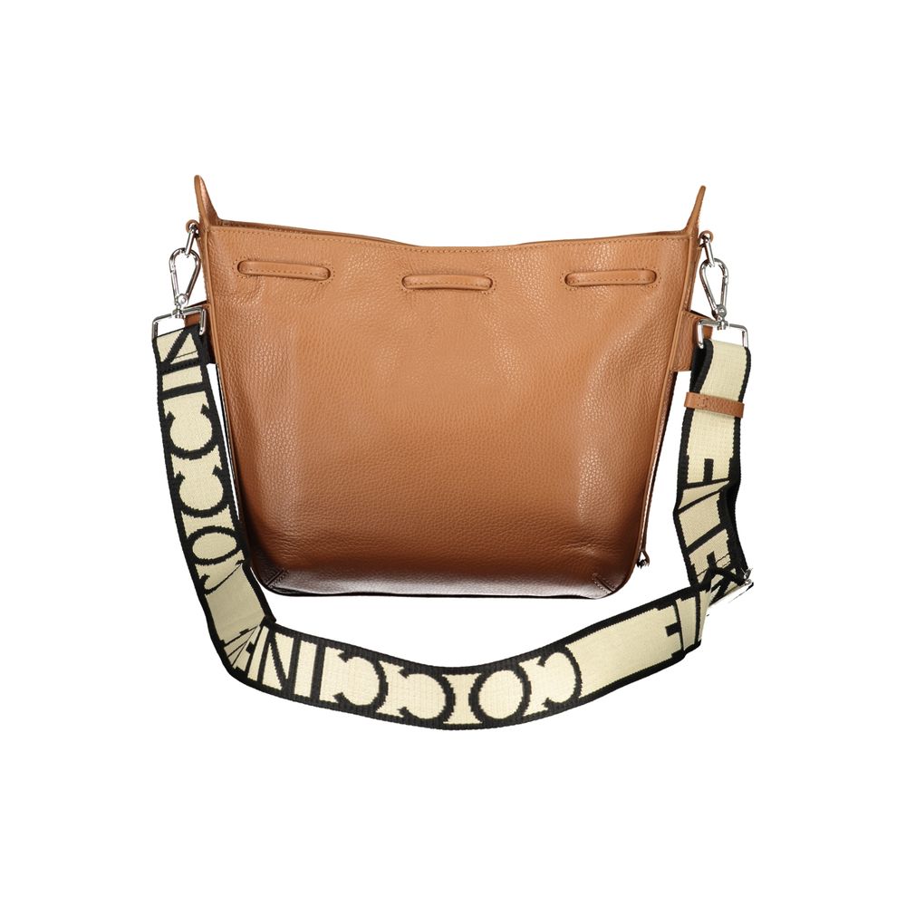 Coccinelle Brown Leather Gretel Ribbon Bag