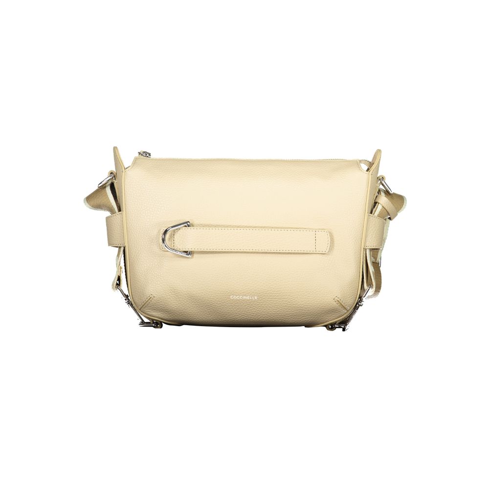 Coccinelle Beige Leather Gretel Ribbon Bag