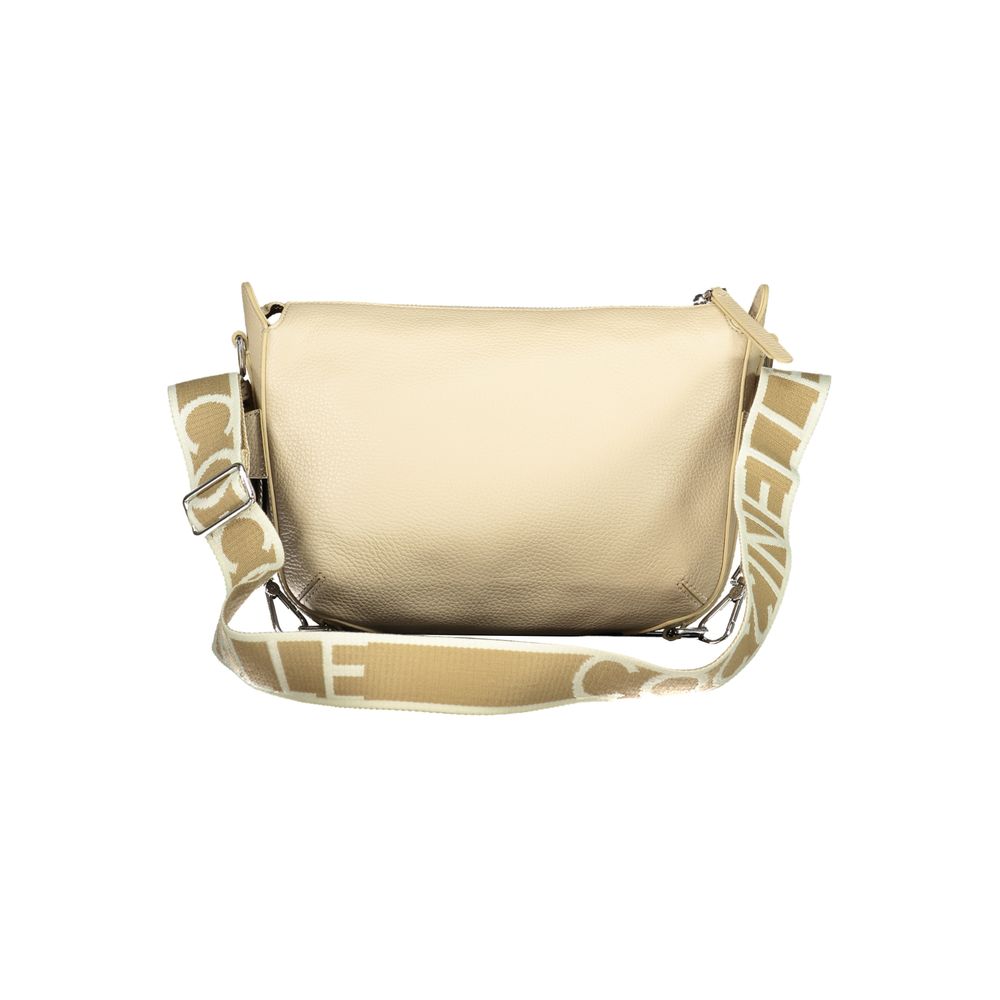 Coccinelle Beige Leather Gretel Ribbon Bag