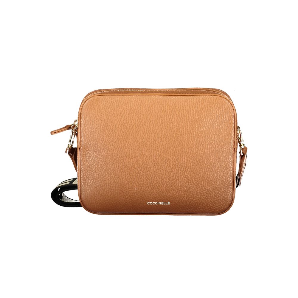 Coccinelle Brown Leather Tebe Handbag