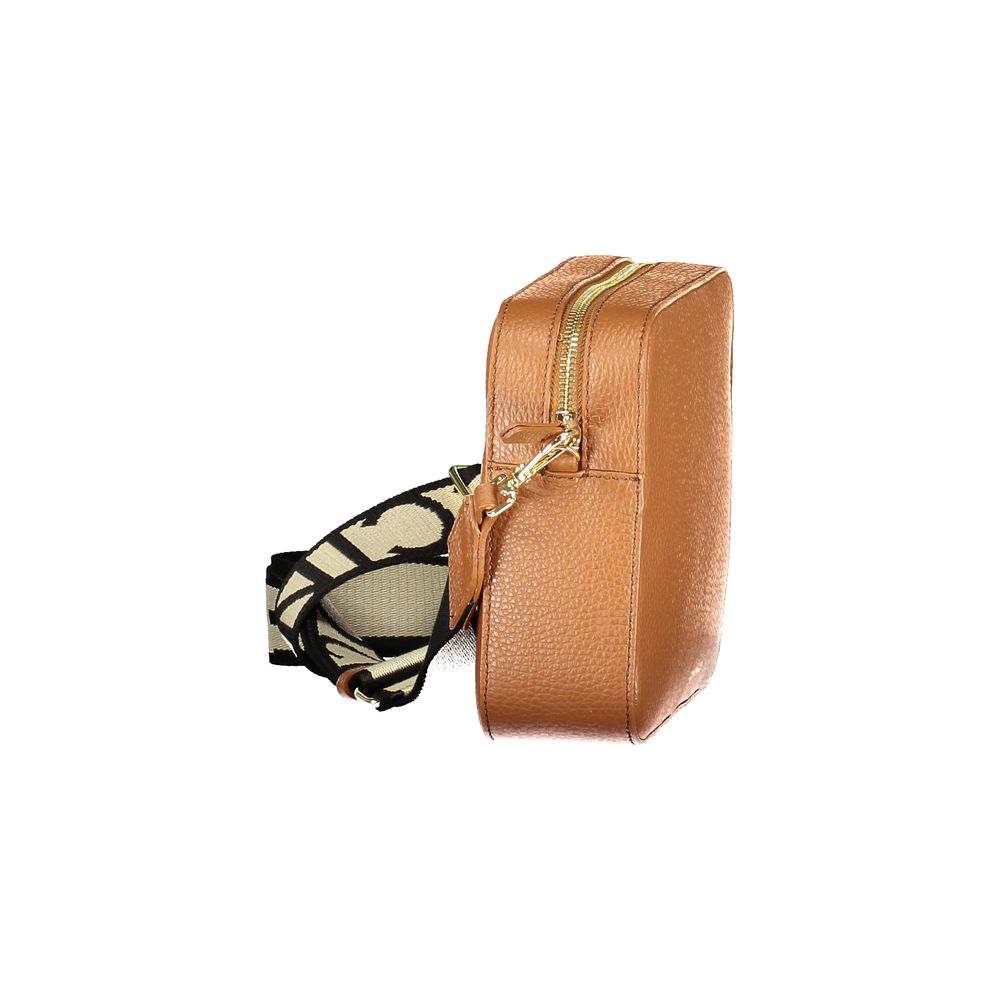 Coccinelle Brown Leather Tebe Handbag