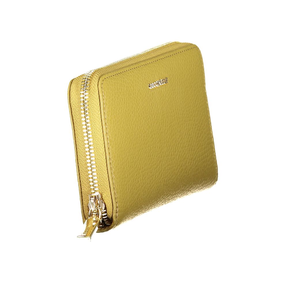 Coccinelle Green Metallic Leather Wallet