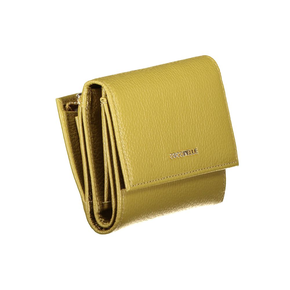 Coccinelle Green Leather Metallic Soft Wallet
