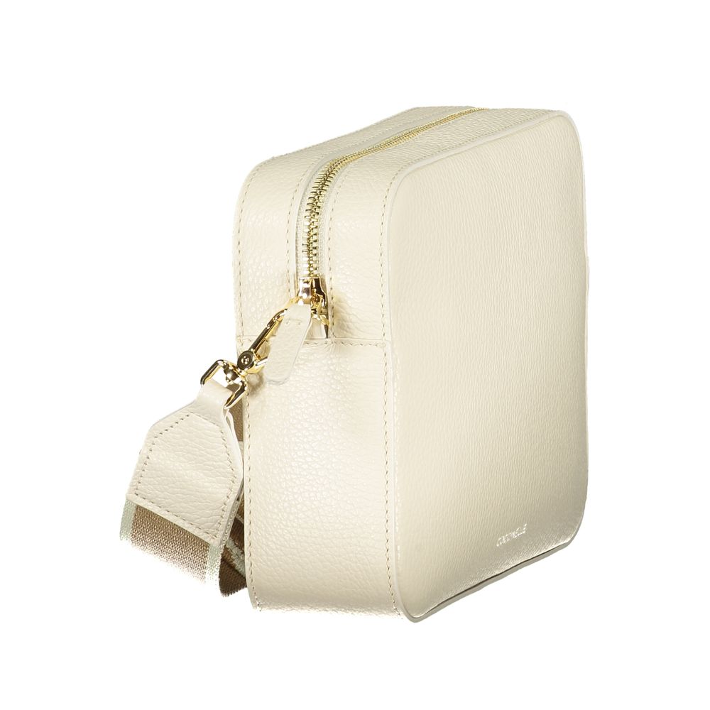 Coccinelle Tebe White Leather Handbag