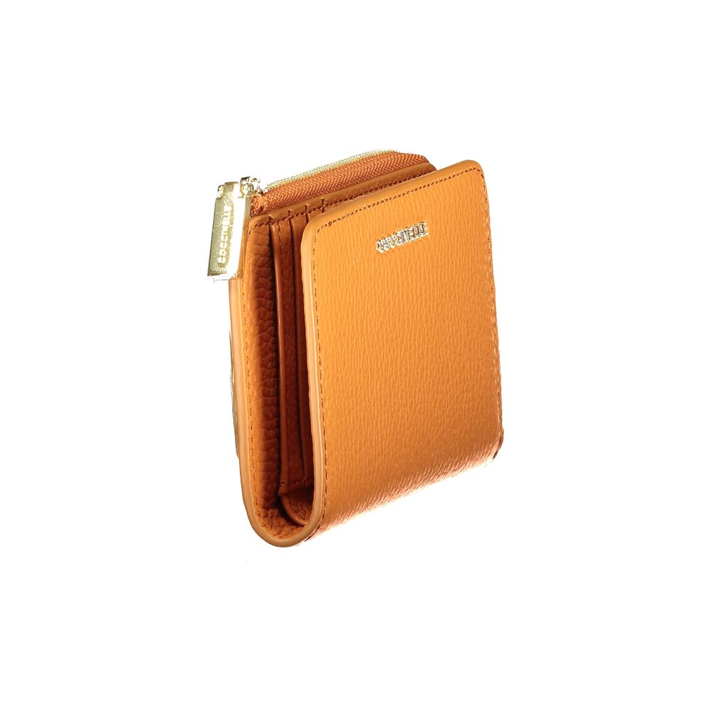 Coccinelle Orange Metallic Leather Wallet