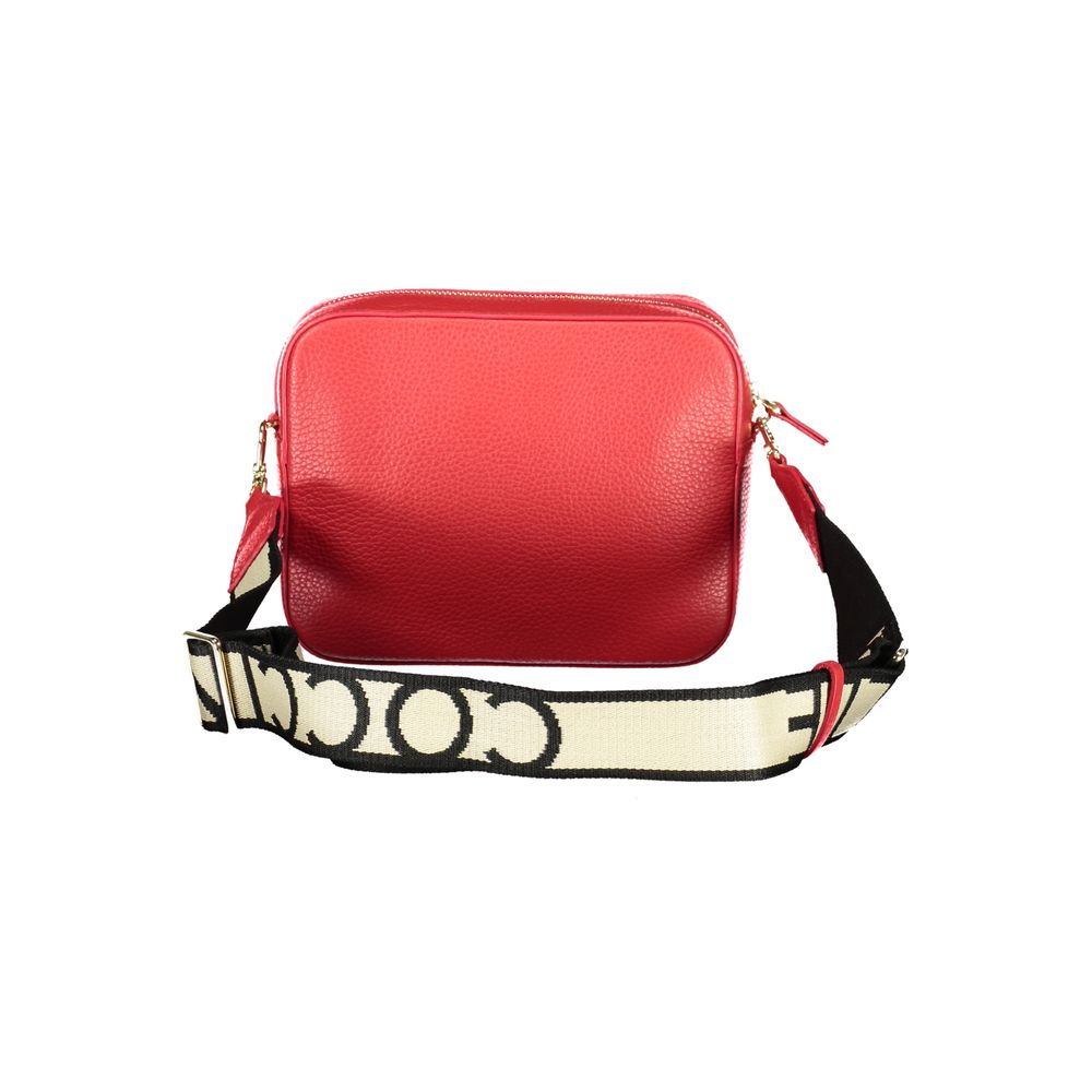 Coccinelle Red Leather Tebe Handbag