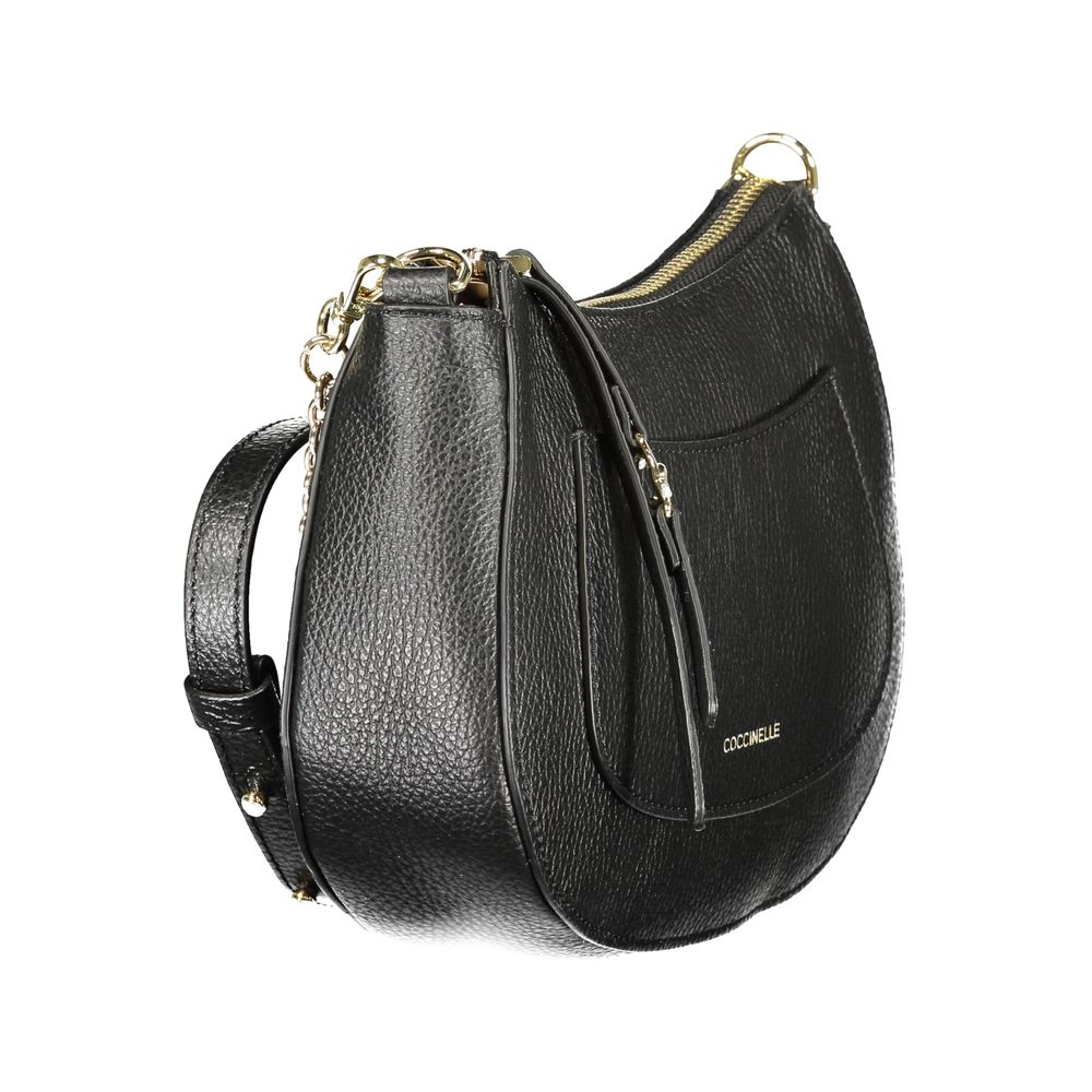 Coccinelle Black Leather Shoulder Bag