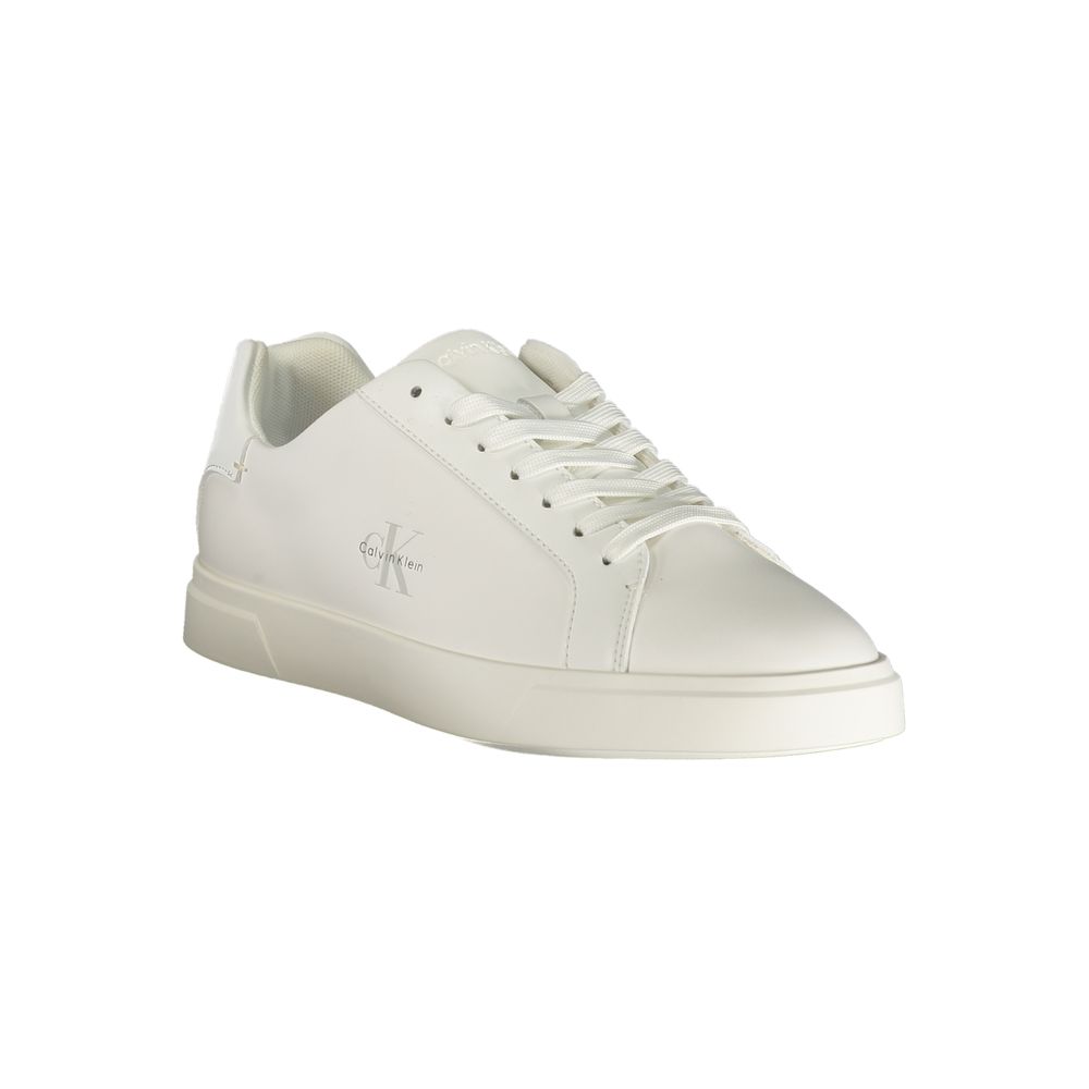Calvin Klein White Polyurethane Sneaker