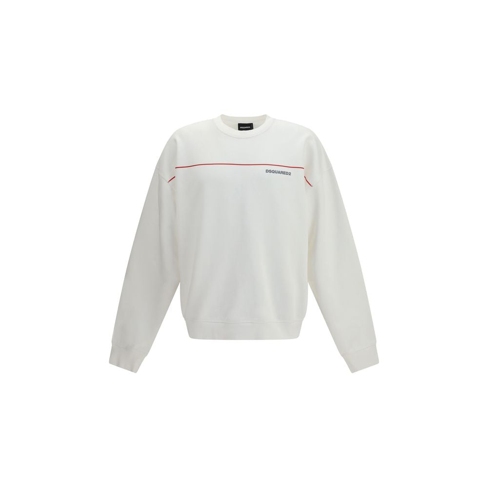 Dsquared2 White Cotton Sweatshirt