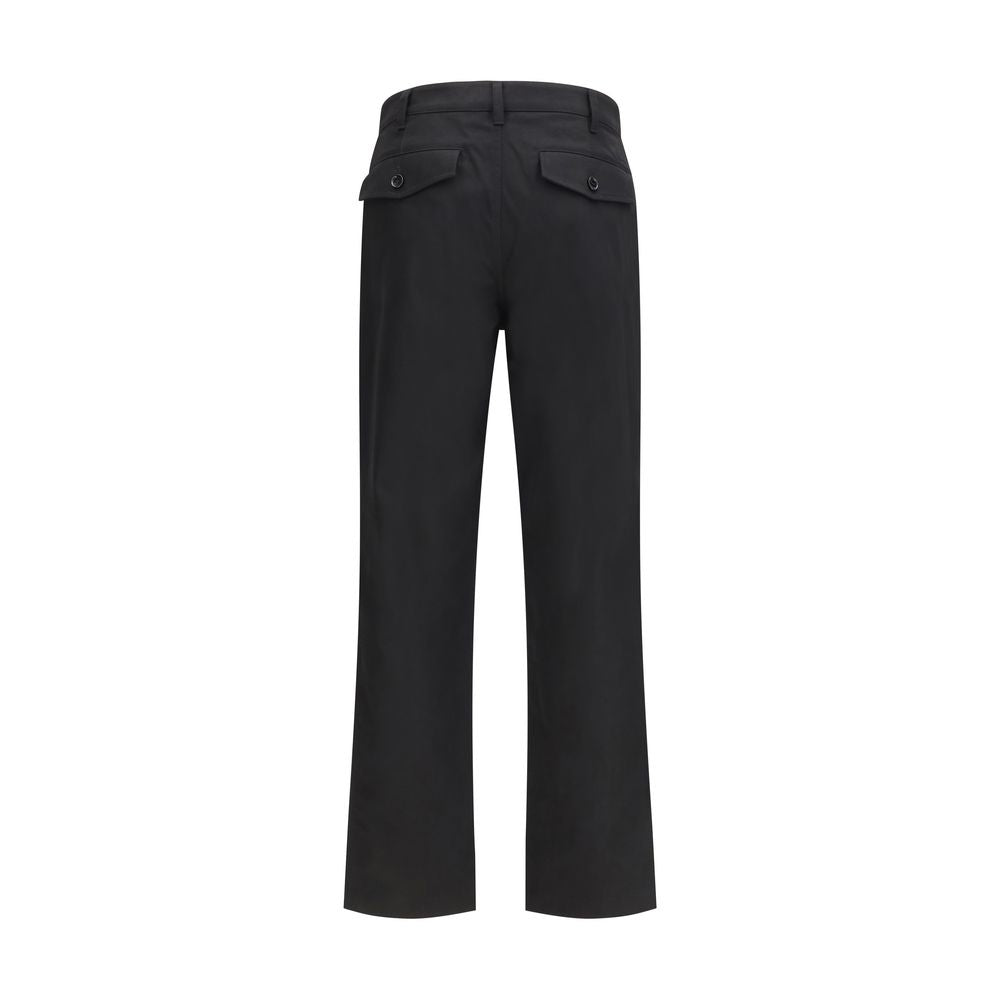Burberry Black Cotton Chino Trousers
