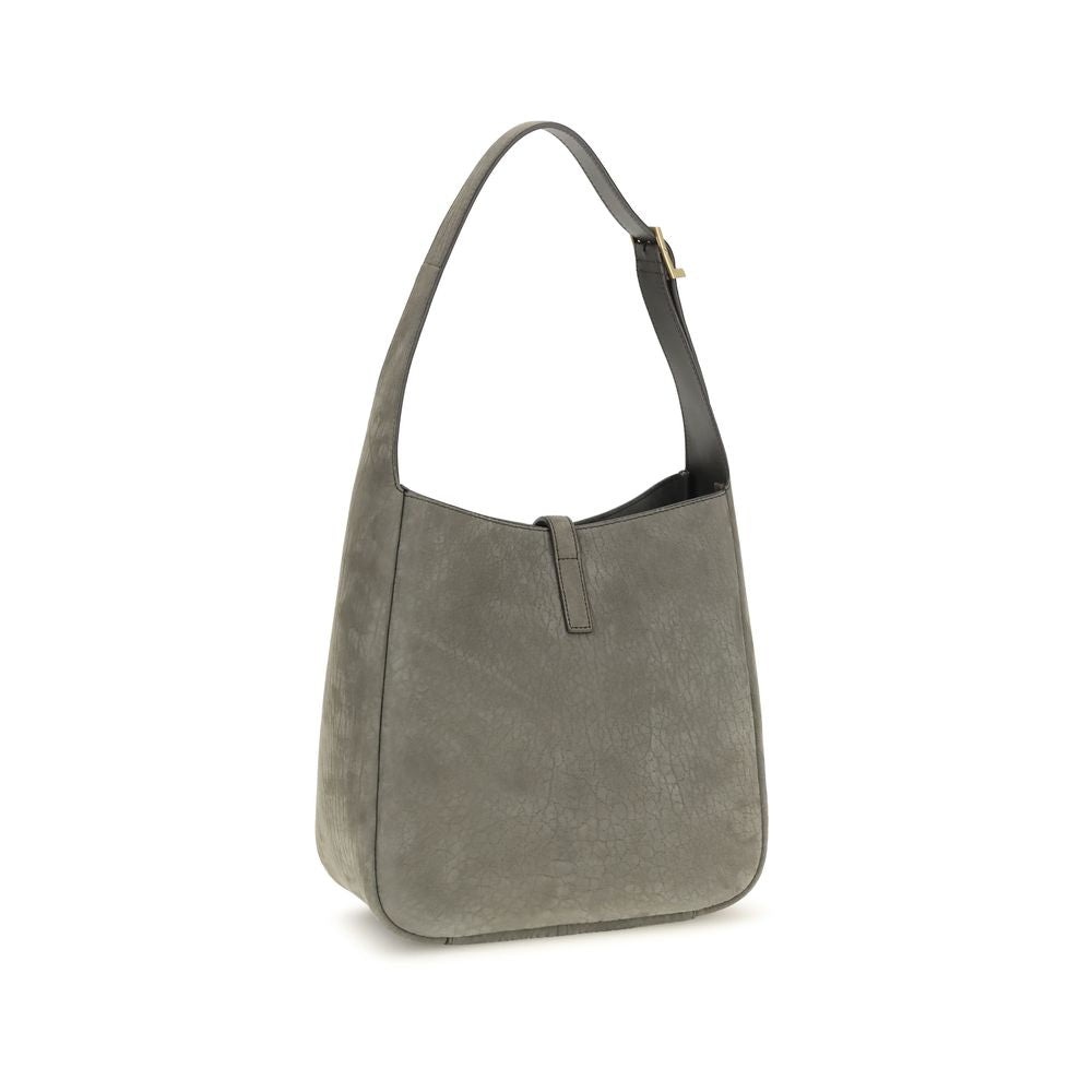 Saint Laurent Grey Nubuck Shoulder Bag