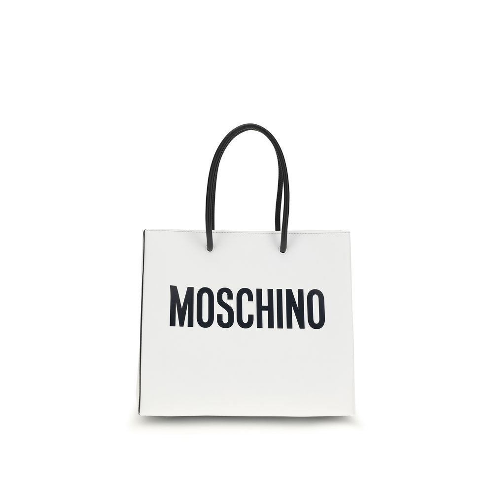 Moschino White Calf Leather Handbag