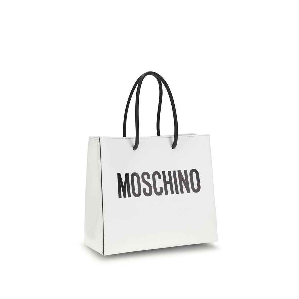 Moschino White Calf Leather Handbag