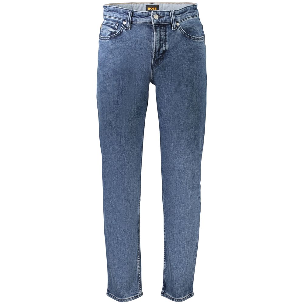 Hugo Boss Blue Cotton Jeans