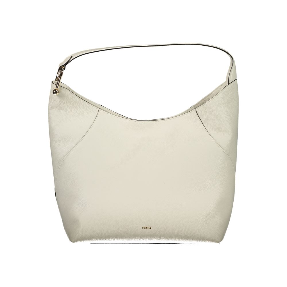 Furla White Leather Shoulder Bag