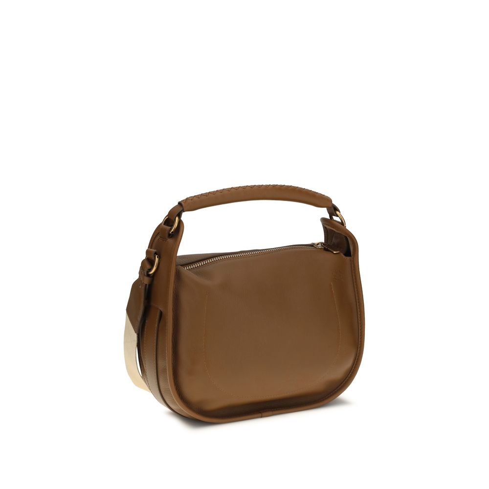 Burberry Brown Calf Leather Shoulder Bag