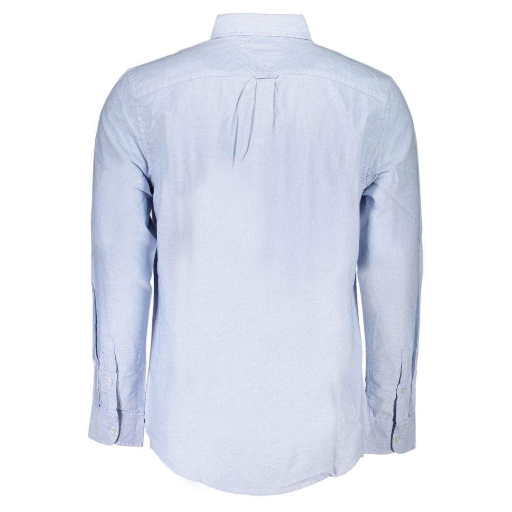 Tommy Hilfiger Blue Cotton Regular Fit Dress Shirt