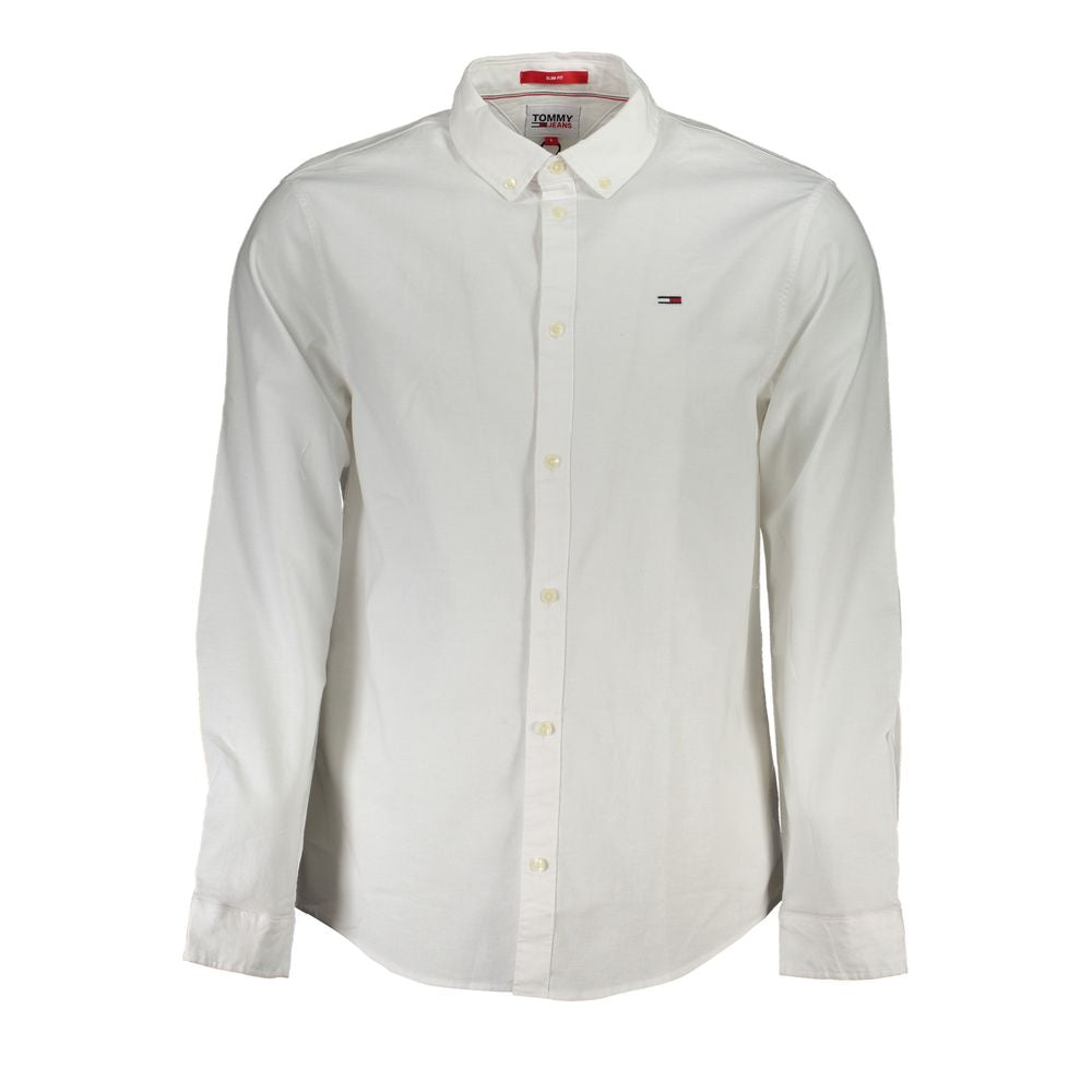 Tommy Hilfiger White Cotton Stretch Shirt