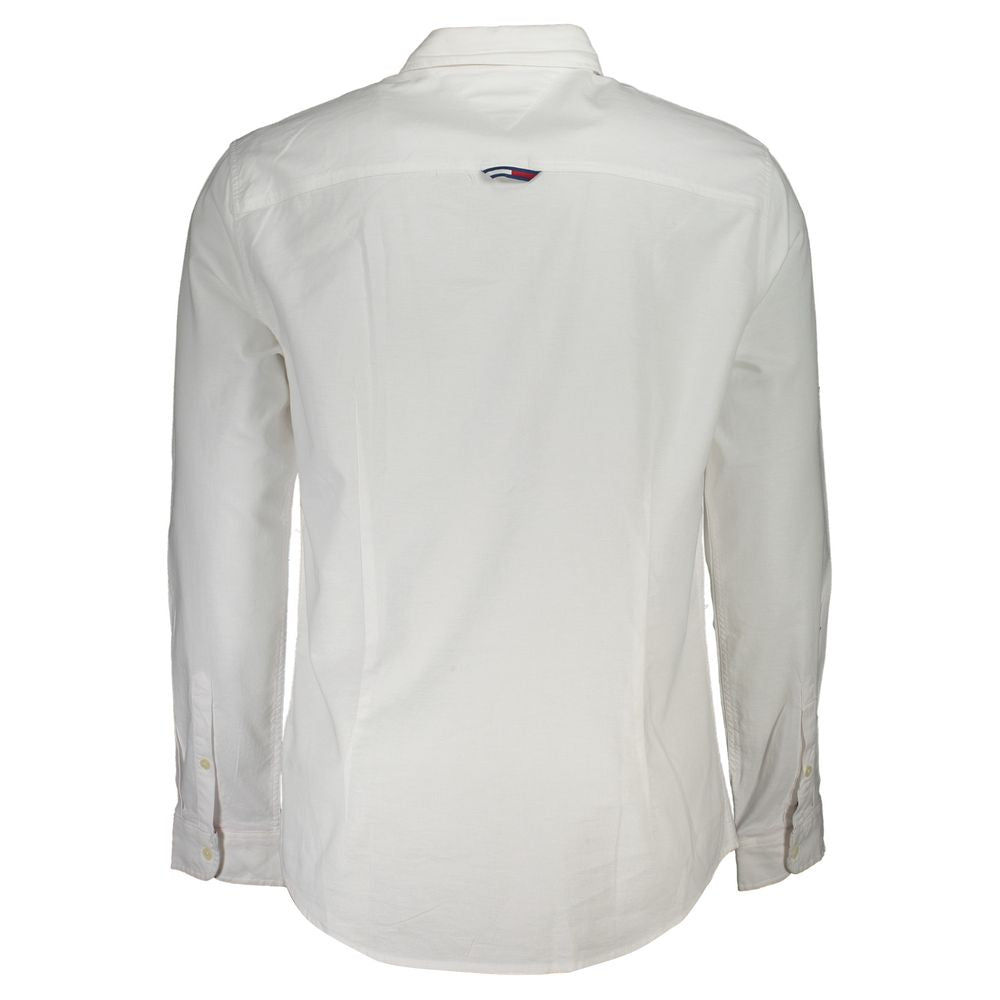Tommy Hilfiger White Cotton Stretch Shirt