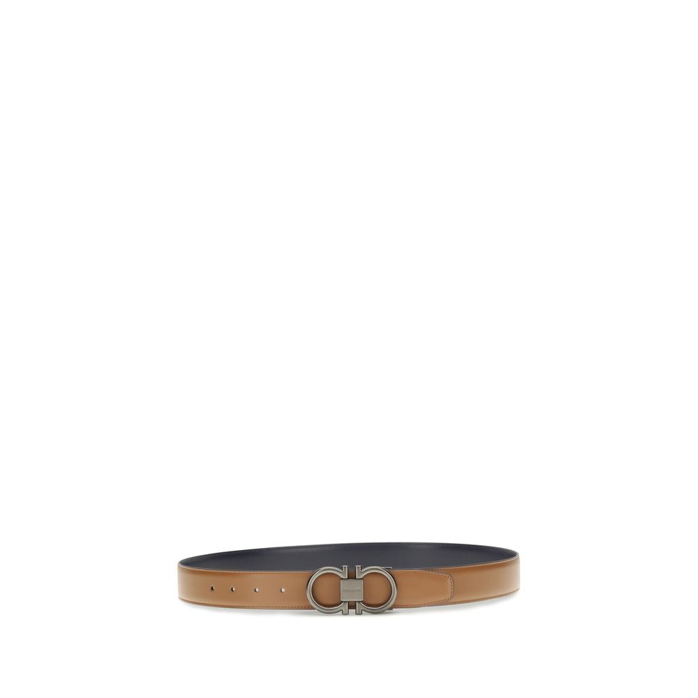 Ferragamo Beige Calf Leather Regular Belt
