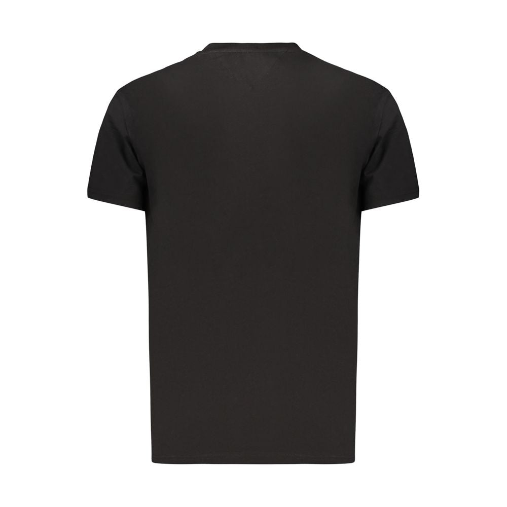 Tommy Hilfiger Black Cotton Logo T-Shirt