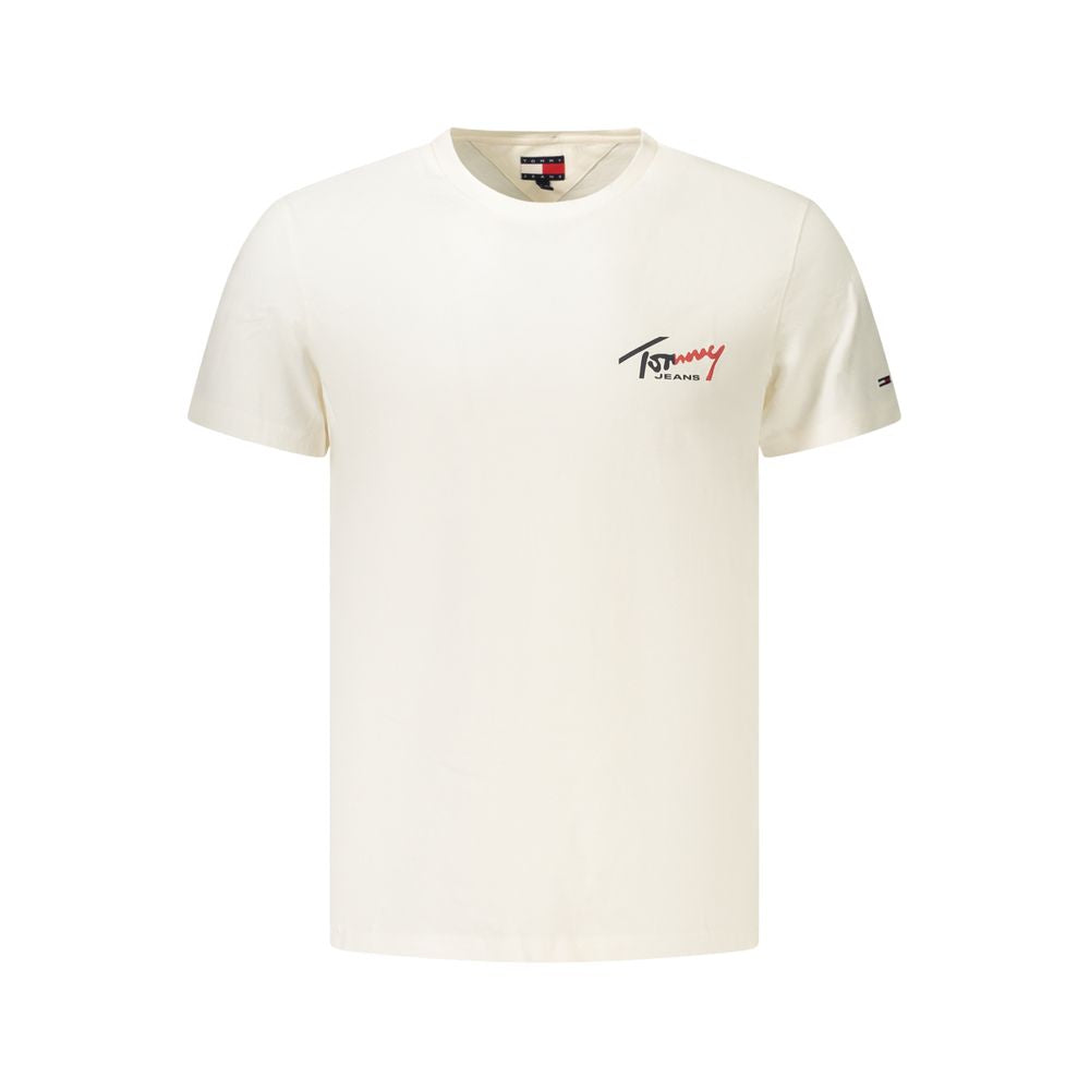 Tommy Hilfiger White Cotton Slim T-Shirt