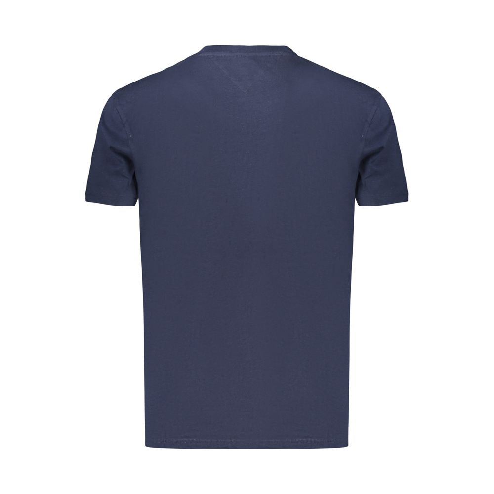 Tommy Hilfiger Blue Cotton Crew-Neck T-Shirt
