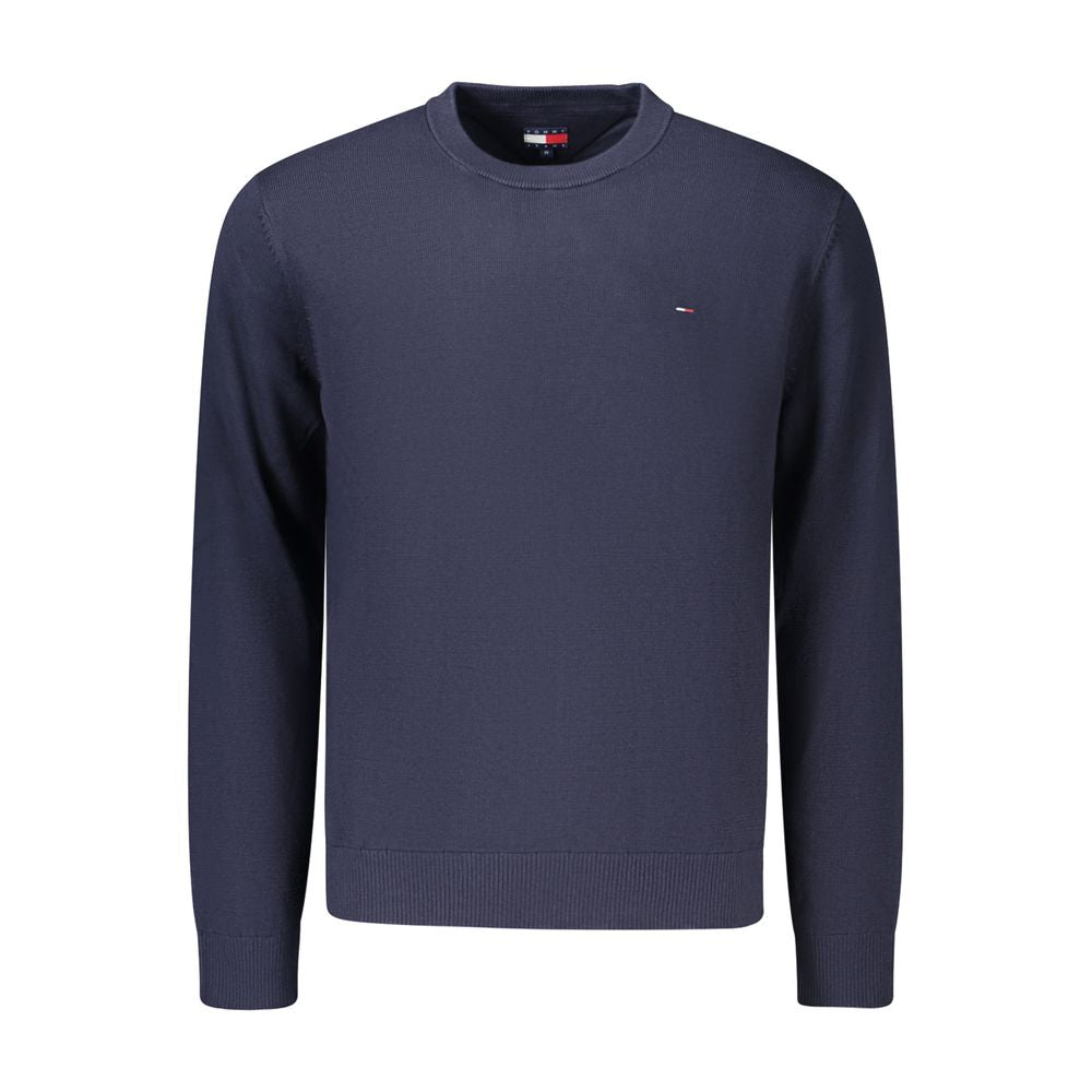 Tommy Hilfiger Blue Cotton Crew Neck Sweatshirt