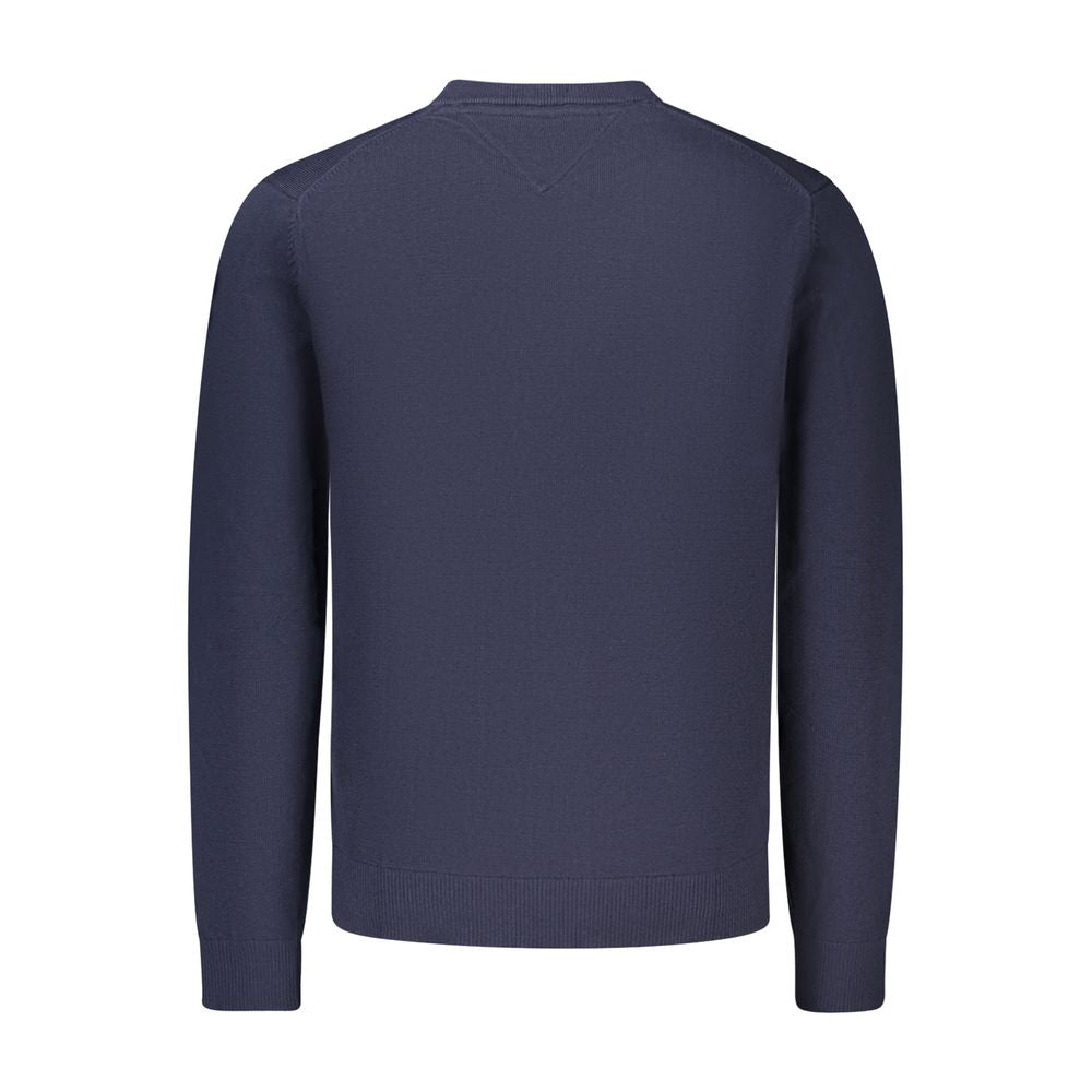 Tommy Hilfiger Blue Cotton Crew Neck Sweatshirt