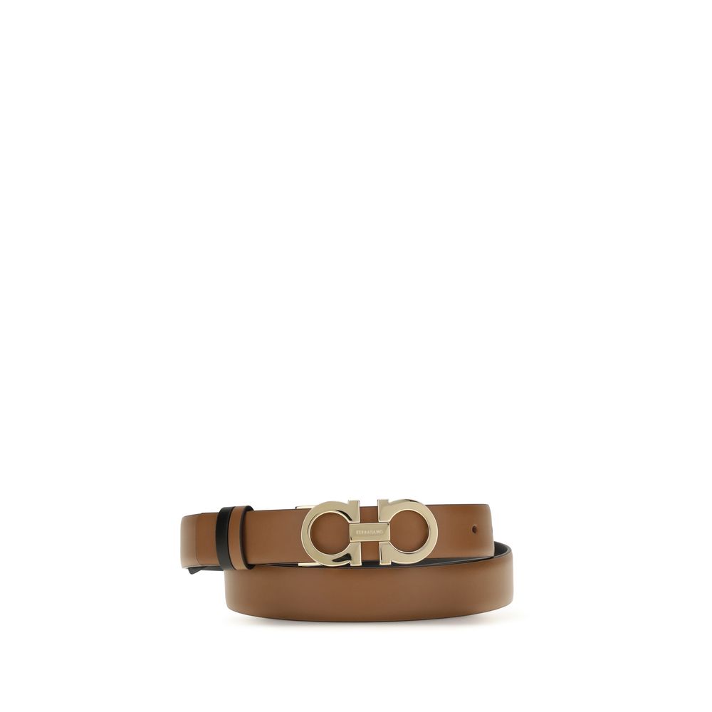Ferragamo Brown Calf Leather Regular Belt